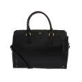 Grand sac à main rigide en cuir Katana Paris, pour femme au format A4 Couleur : Noir