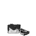 Mini sac bandoulière modèle Suzon S - Paul Marius Couleur : Argent / Noir