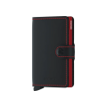 Porte-carte anti-piratage Secrid modèle MATTE MINI Couleur : Noir / Rouge